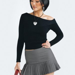 Gina Mini Skirt Grey