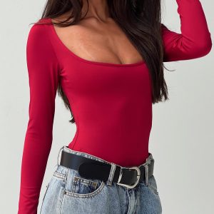 Ellery Bodysuit Red