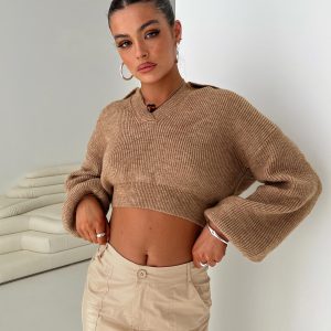 Hartlen Collared Sweater Beige