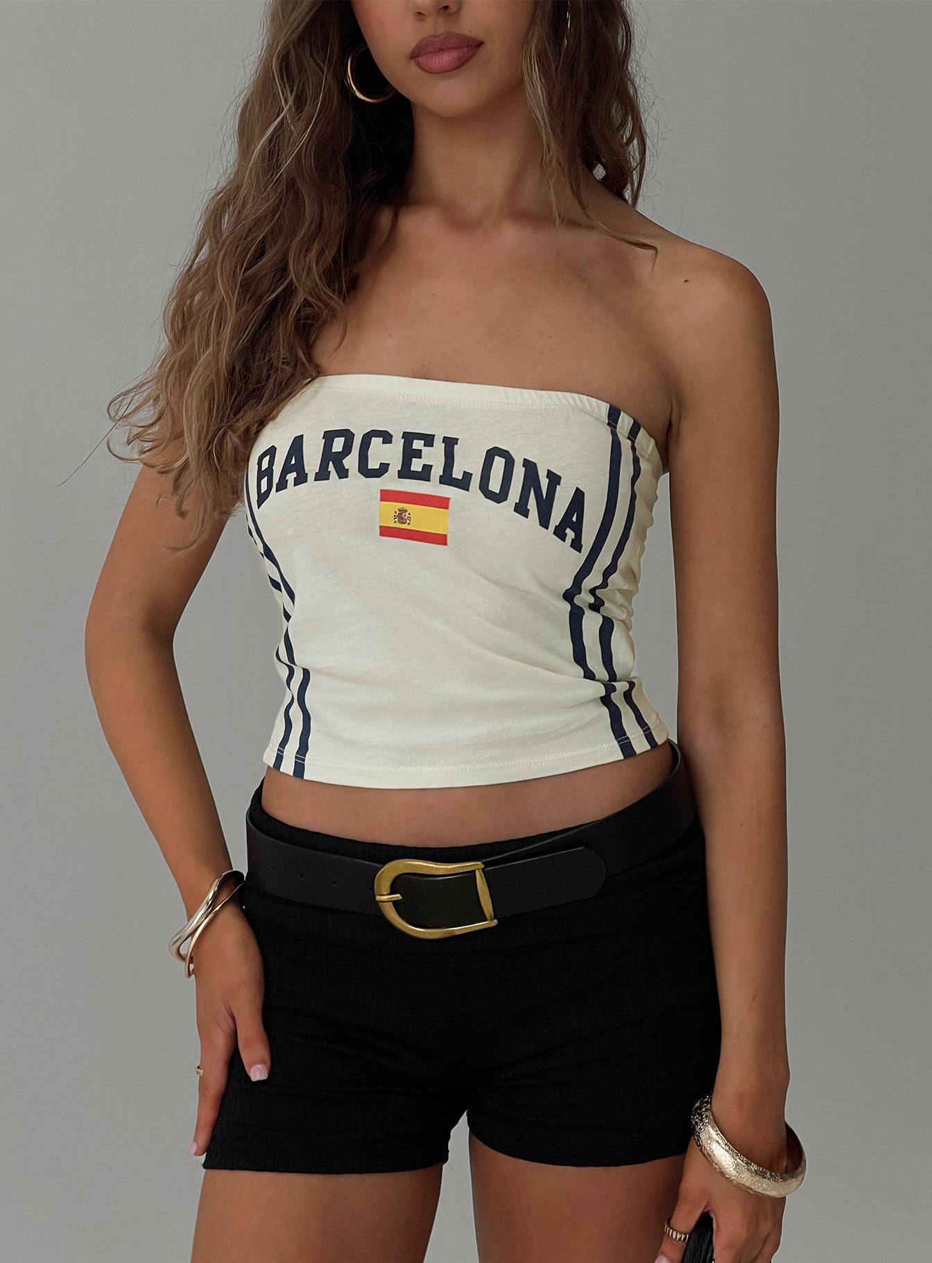 Barcelona Tube Top White - Image 8