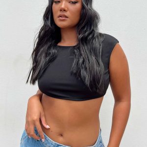 Pasadena Crop Top Black