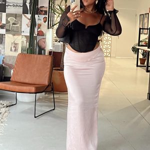 Promenade Maxi Skirt Pink