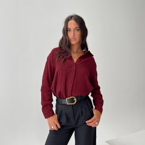 Mahalia Shirt Burgundy