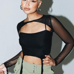 Tavouli Long Sleeve Top Black