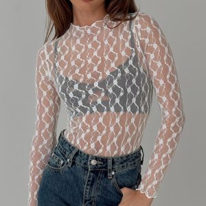 Liedman Long Sleeve Bodysuit White