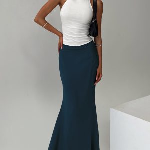 Sophia Maxi Skirt Navy