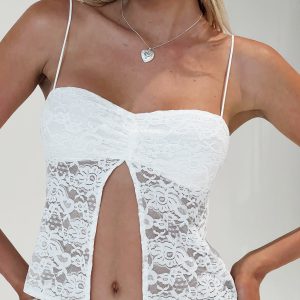 Pankma Lace Top White