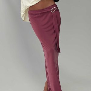 Tamera Maxi Skirt Burgundy