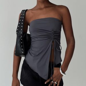 Dessy Strapless Top Slate