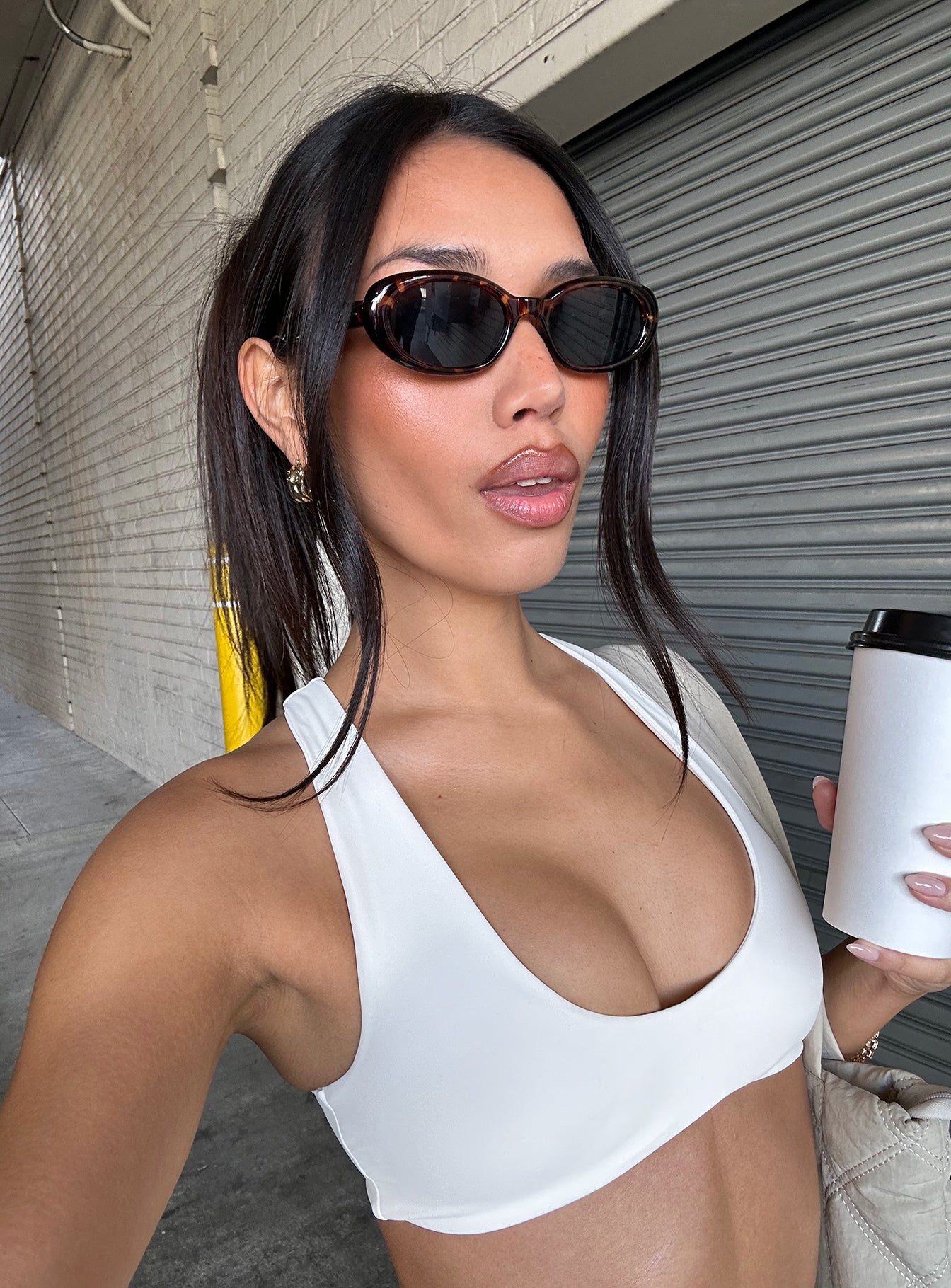 Pulse Active Halter Crop White