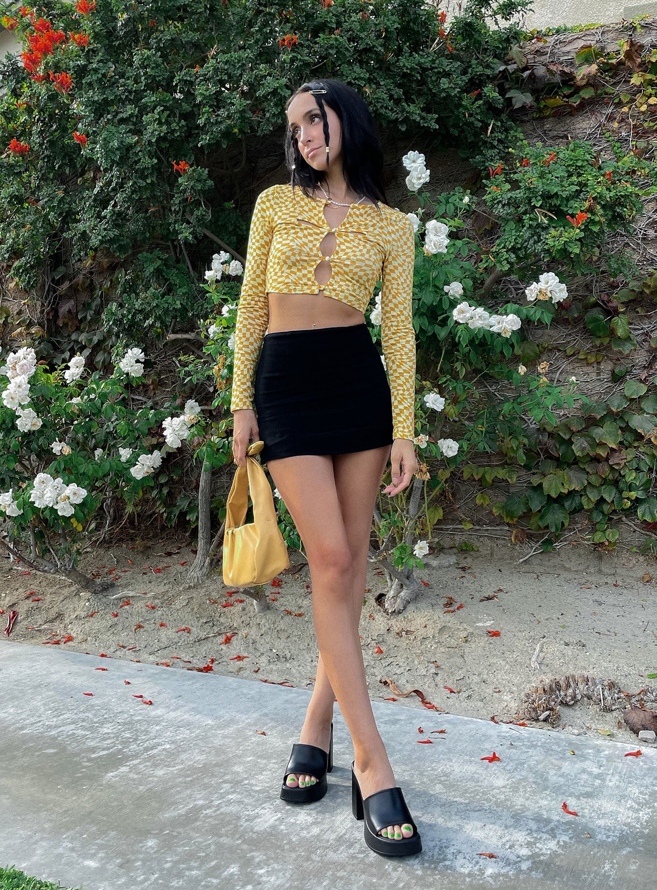 Selby Mini Skirt Black - Image 3