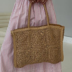 Love Like This Straw Tote Bag Tan