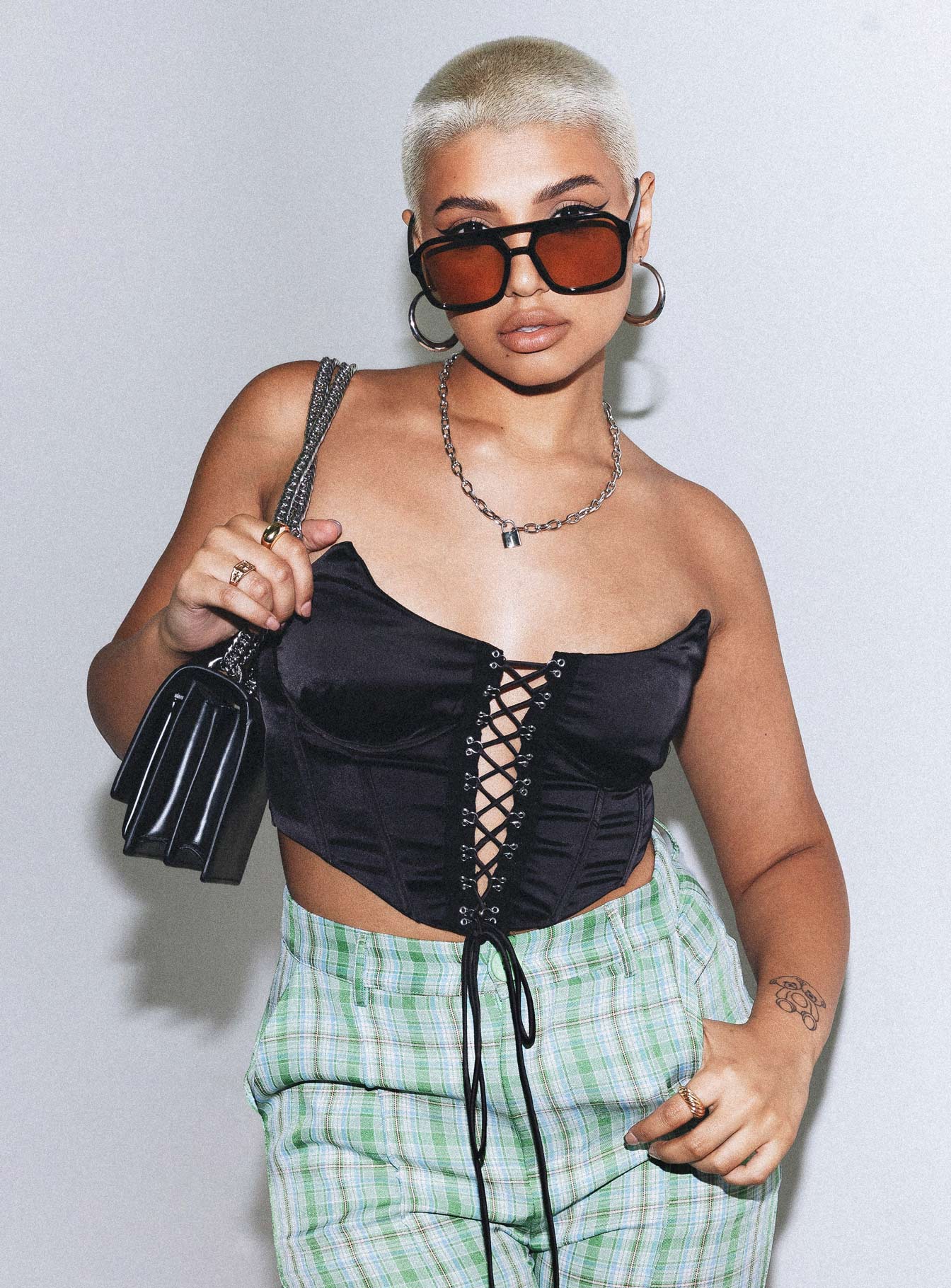 Palma Corset Top Black