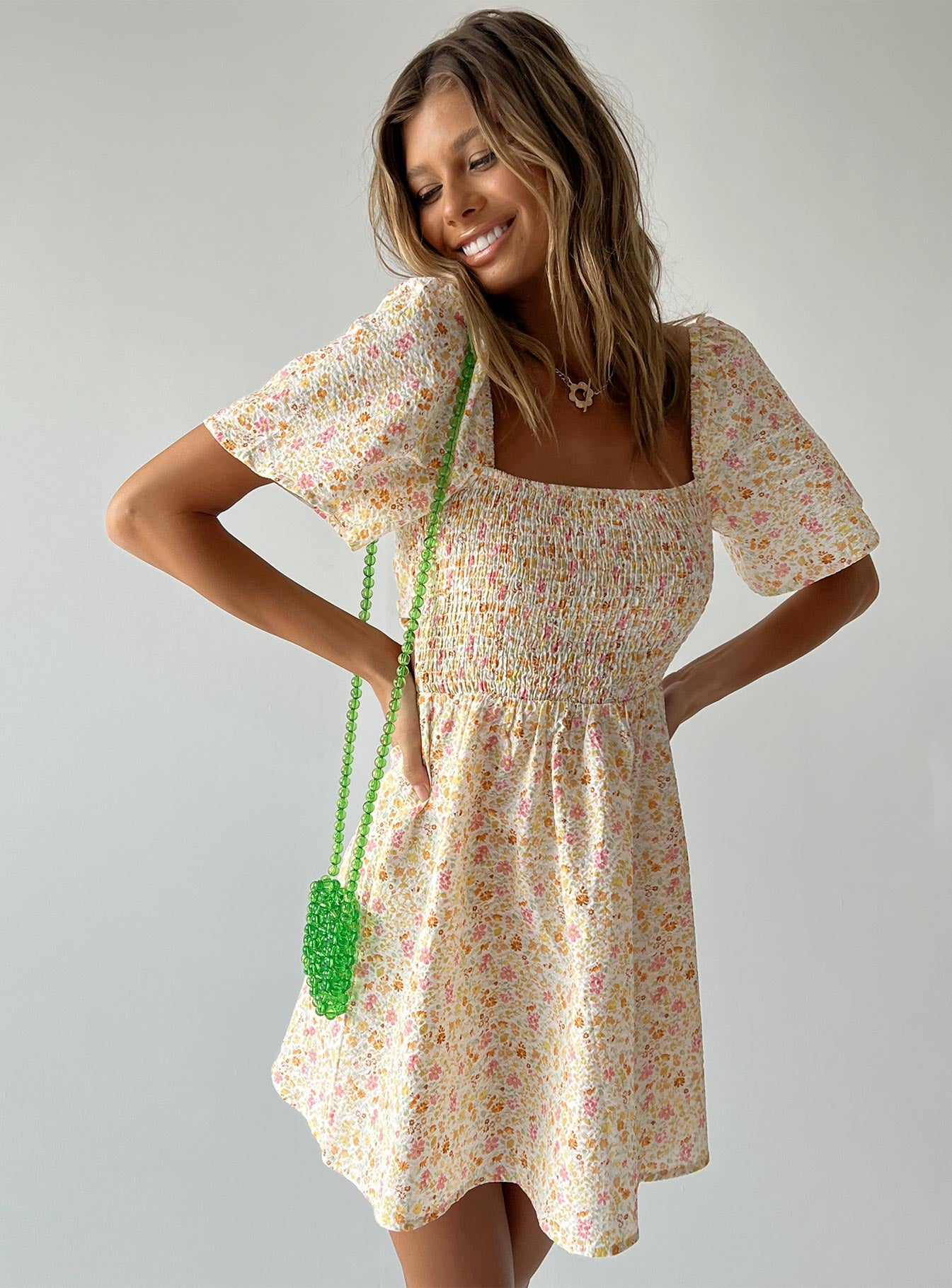 Summer Nights Mini Dress Floral - Image 8