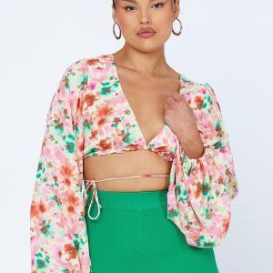 Antonio Long Sleeve Top Pink Floral