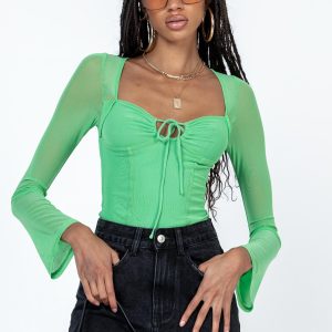 Jacob Long Sleeve Bodysuit Green