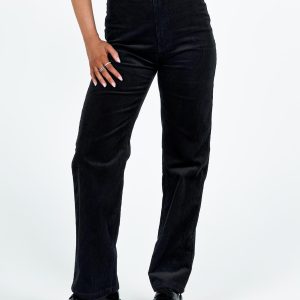 Uptown Cord Pants Black