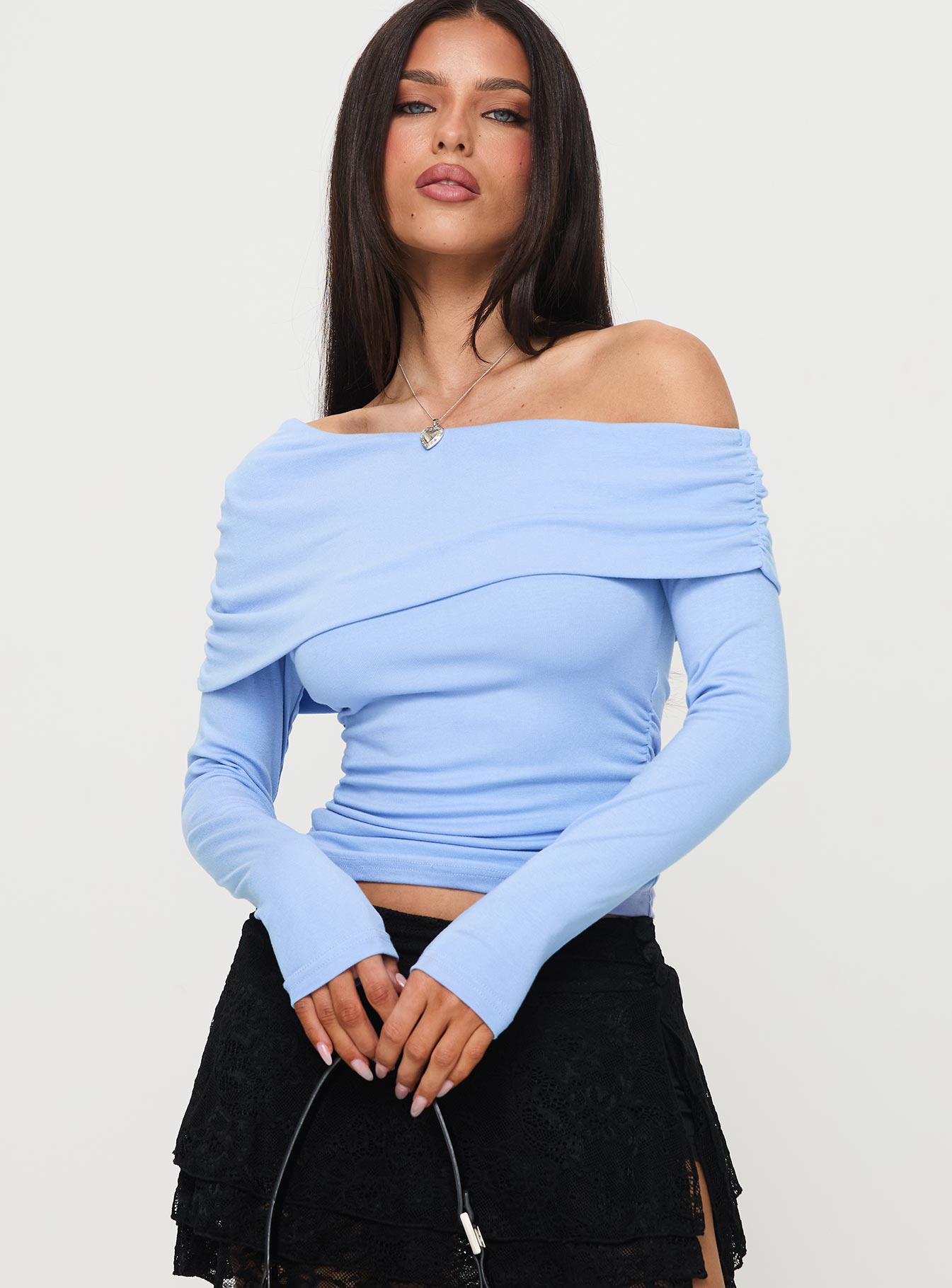 Woolton Long Sleeve Top Blue - Image 2