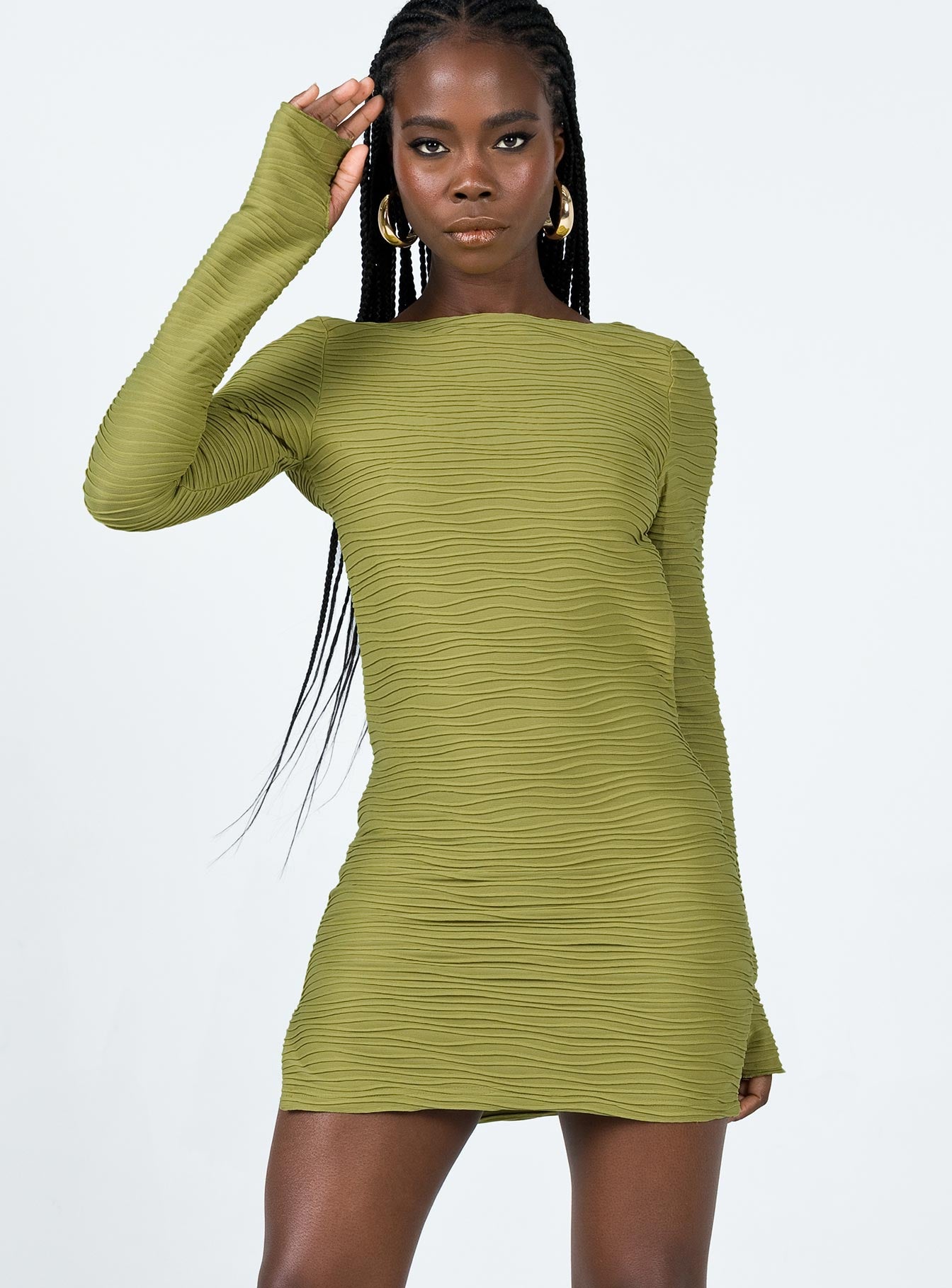 Ignite Mini Dress Green - Image 2
