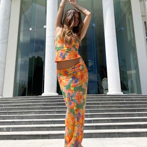 Hillcrest Floral Maxi Skirt Multi