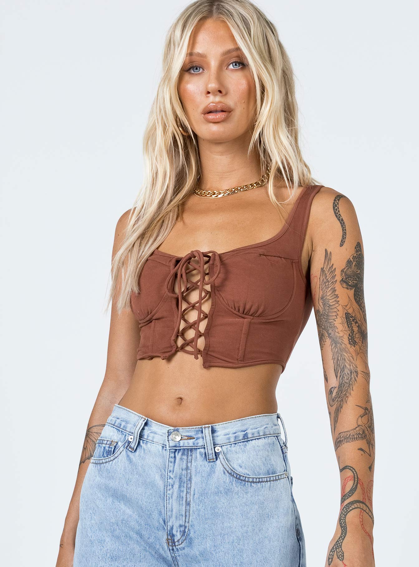 Melinda Top Brown - Image 2