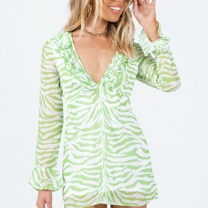 Nostalgia MinI Dress Green