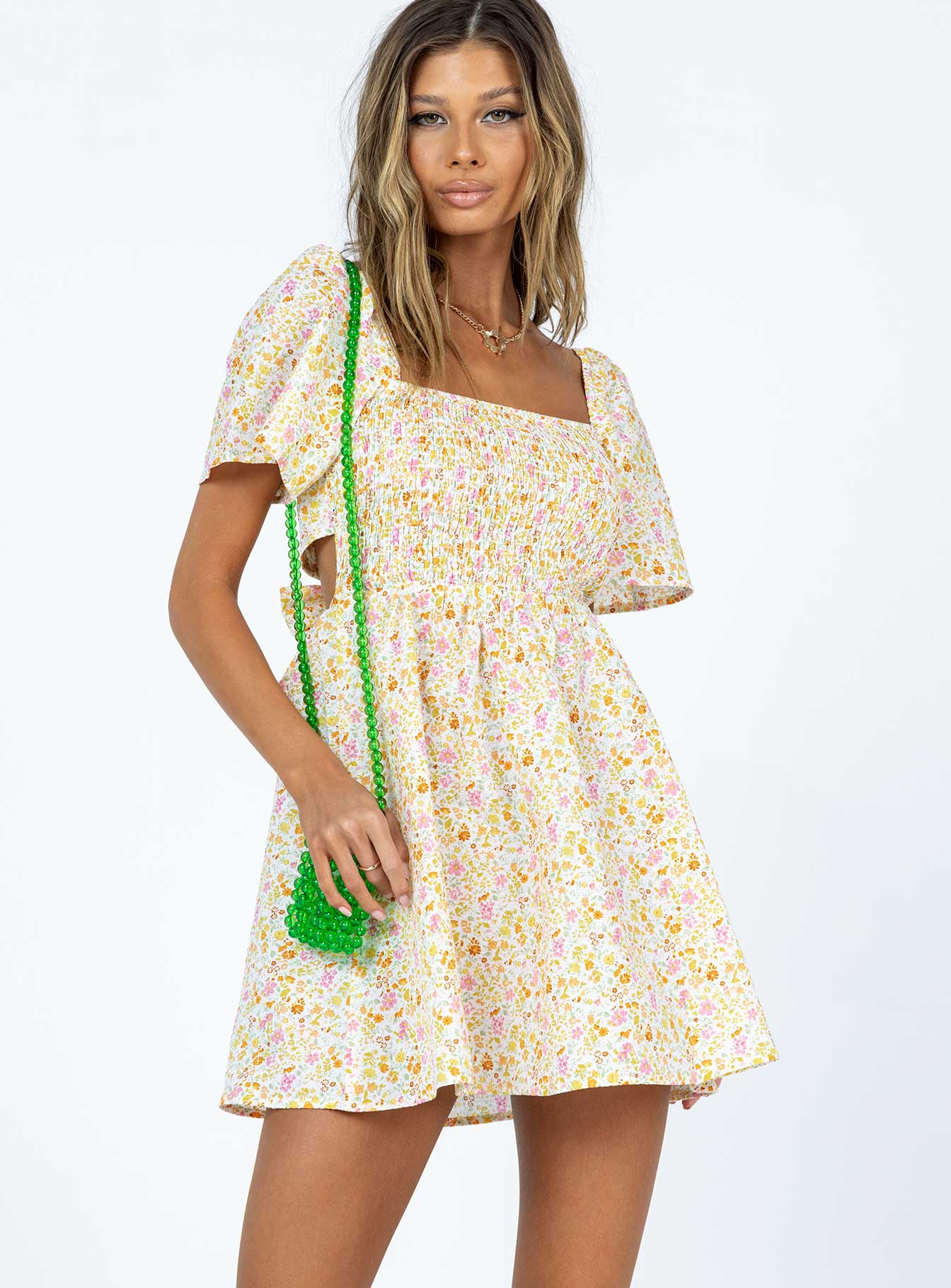 Summer Nights Mini Dress Floral - Image 3