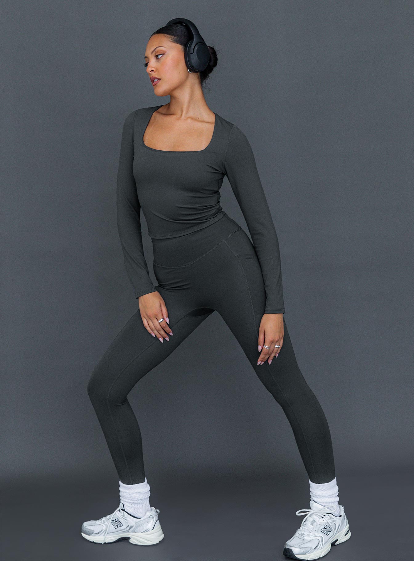 Achieve Activewear Leggings Grey - Image 2