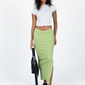 Abigail Midi Skirt Green
