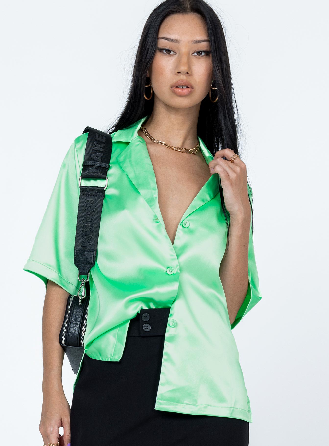 Leona Shirt Green - Image 2