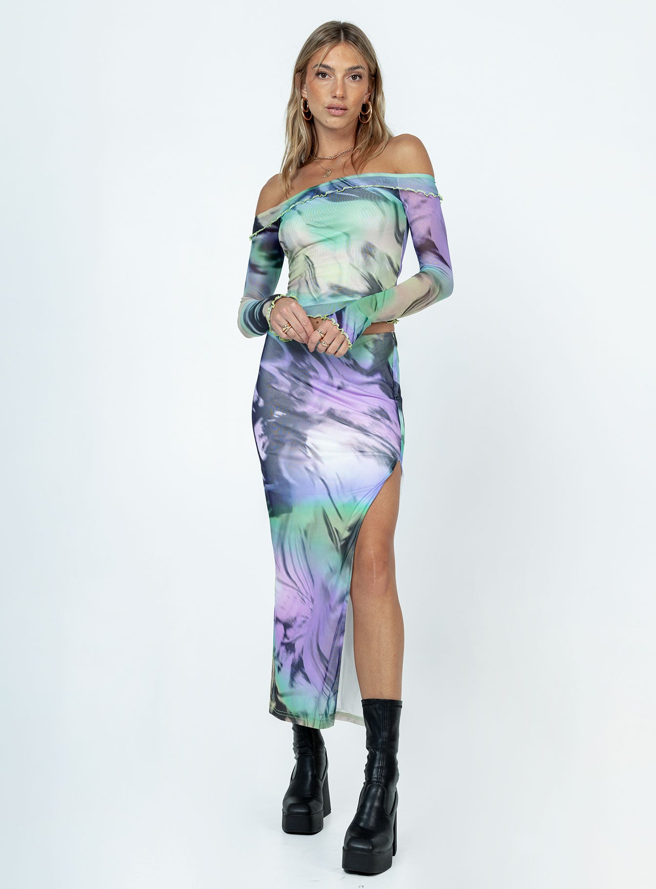 Great Delusions Maxi Skirt Multi - Image 2