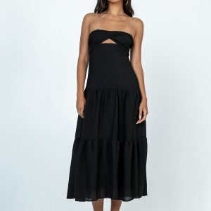 Allie Midi Dress Black