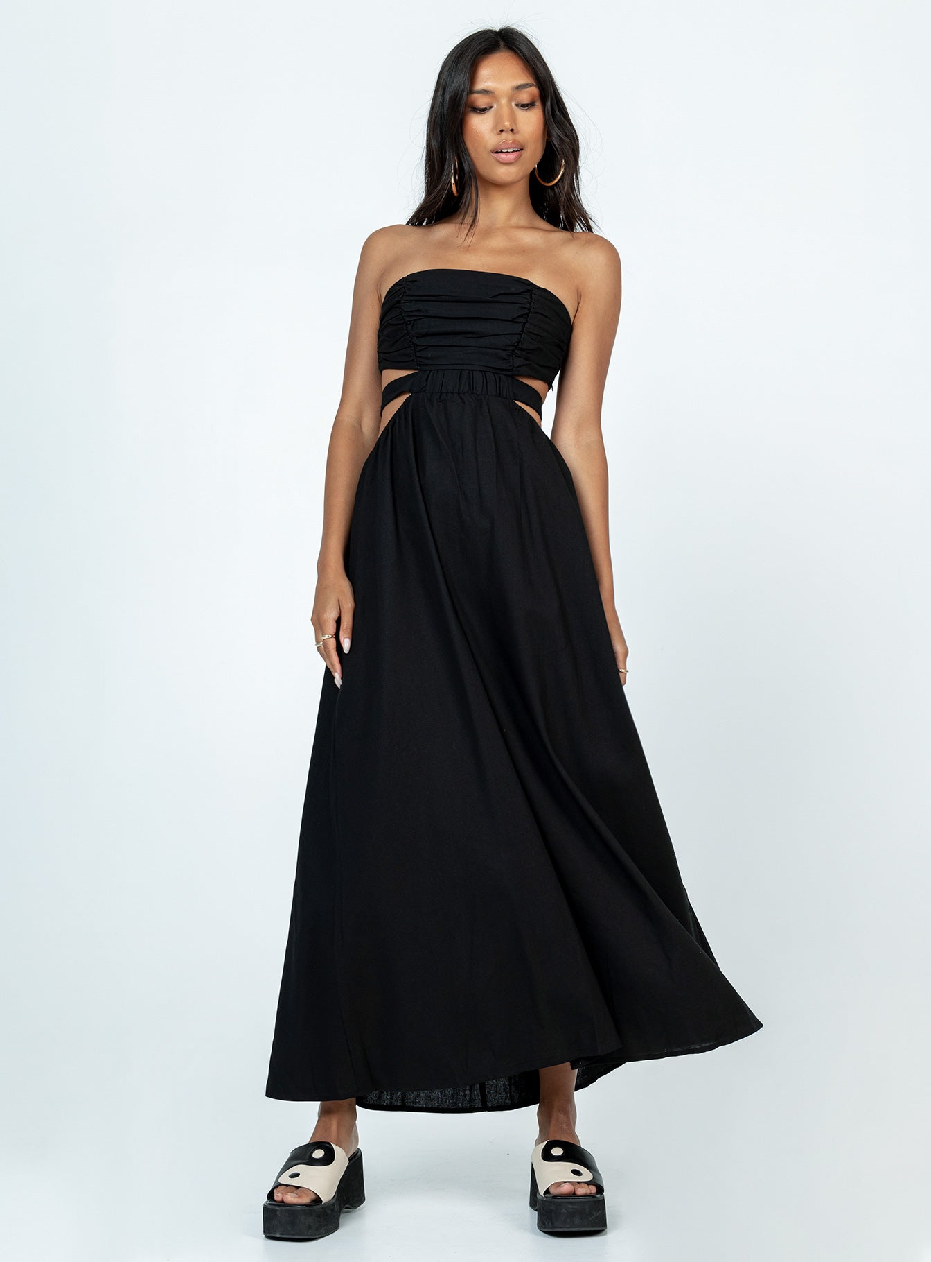 Kat Maxi Dress Black - Image 2