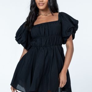 Halton Mini Dress Black