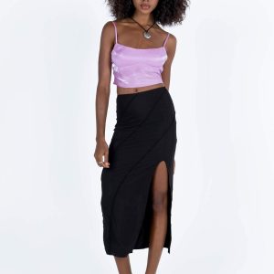 Erika Midi Skirt Black