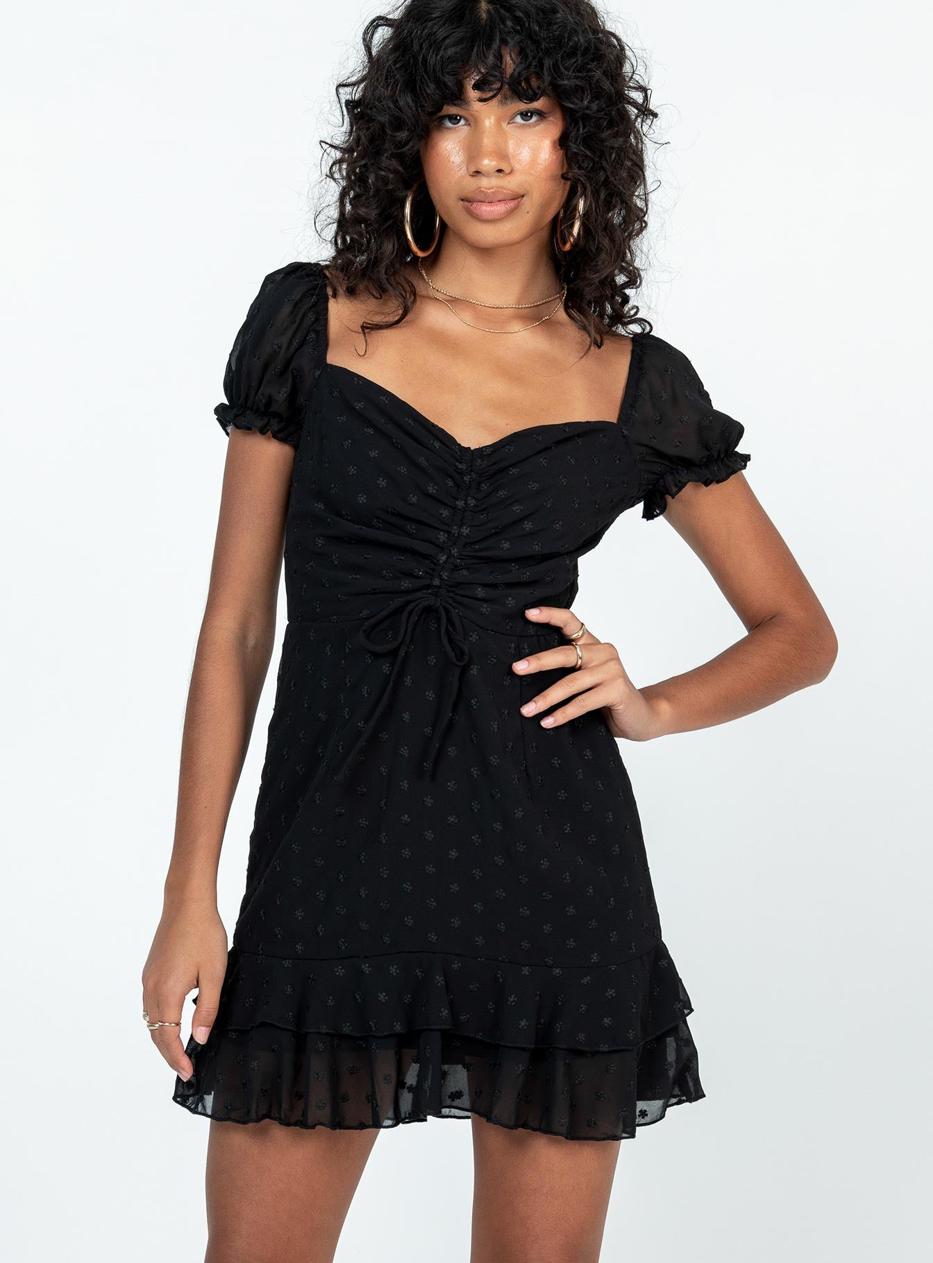 Mikail Mini Dress Black - Image 2