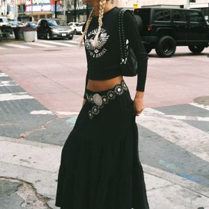 Hale Midi Skirt Black