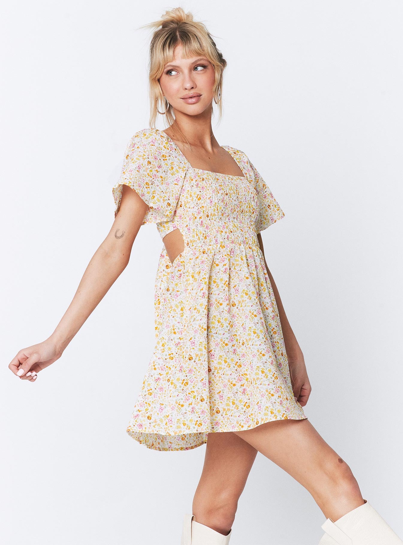 Summer Nights Mini Dress Floral - Image 7