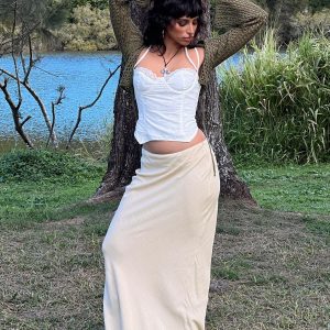 Jodie Maxi Skirt Oatmeal