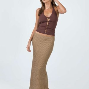 Jaynee Maxi Skirt Beige