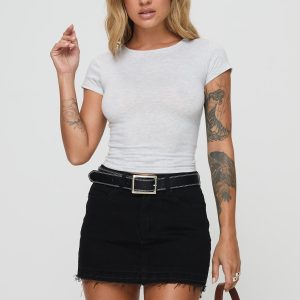 Aster Mini Skirt Black