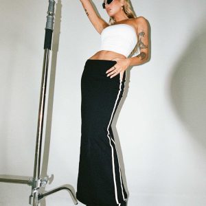 JGR & STN Bianca Maxi Skirt Black