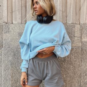 Cenzo Track Shorts Charcoal