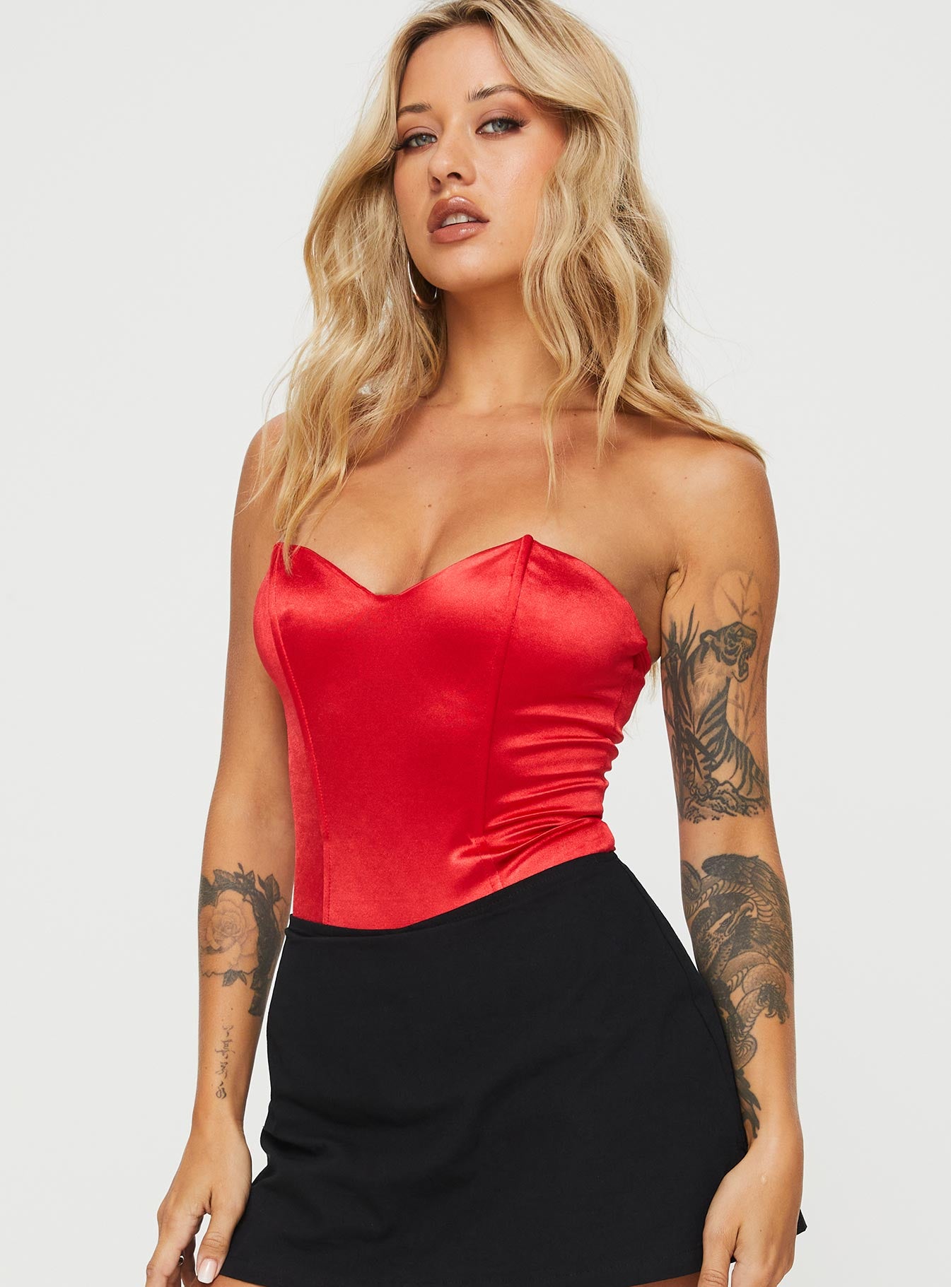 Huttley Bodysuit Red - Image 2