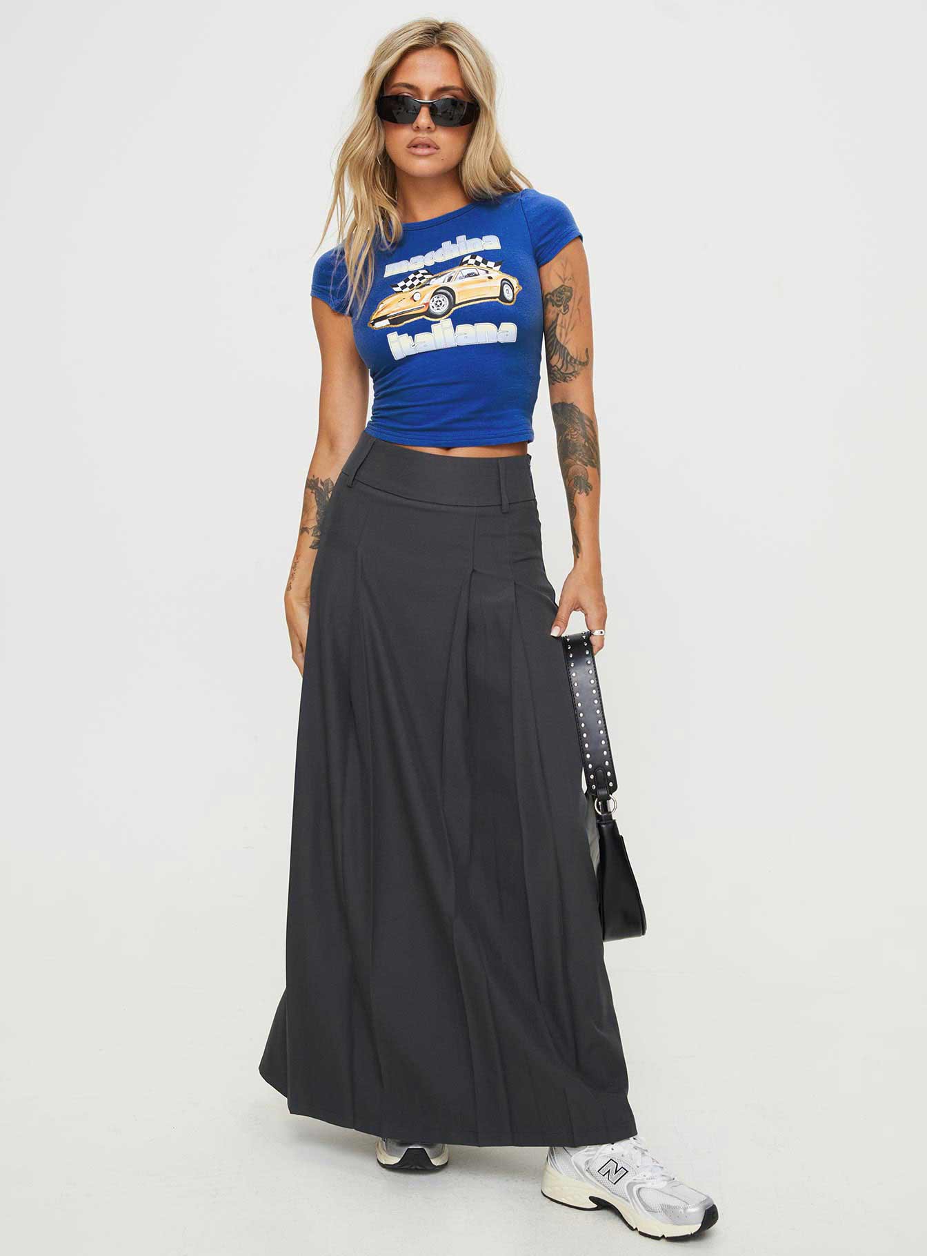 Boss Girl Maxi Skirt Slate - Image 2