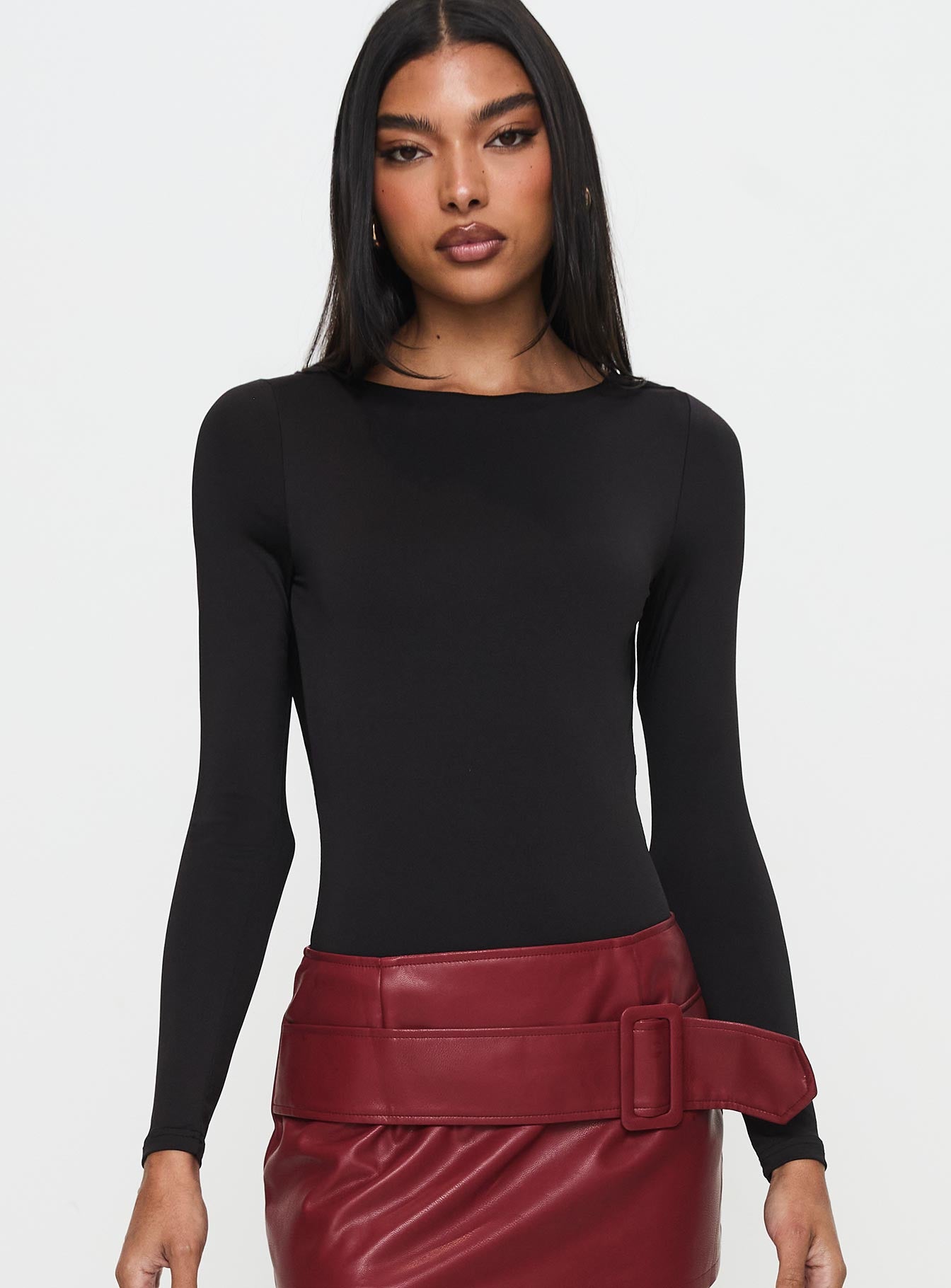 Quinby Backless Long Sleeve Bodysuit - Image 2