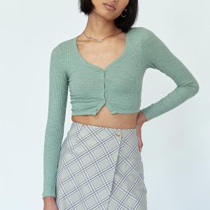 Ailisha Mini Skirt Green