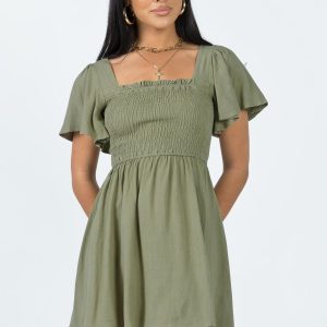 Imagine Mini Dress Green