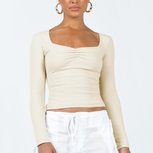Bradford Long Sleeve Top Beige