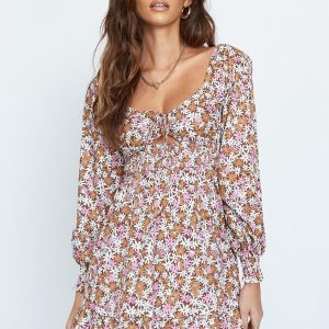 Banson Mini Dress Brown